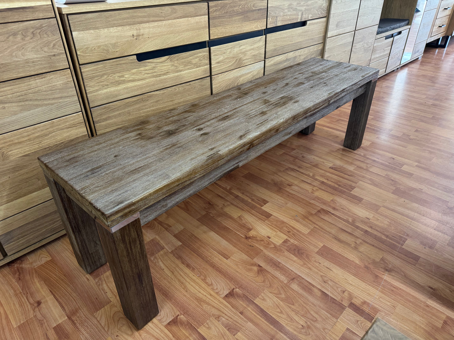 Sitzbnak Bank +Einzelstück +Akazie +Vollmassiv