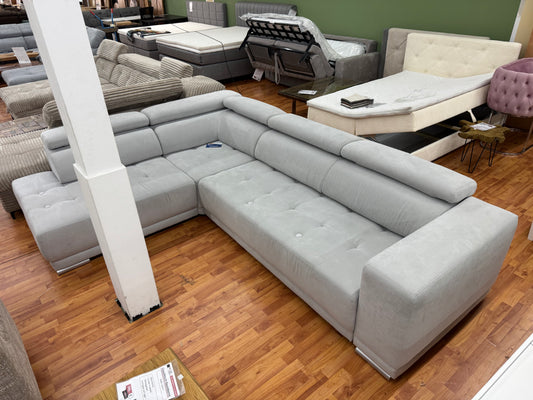 Sofa Couch Wohnlandschaft +elektr. Sitztiefenverstellung +Kopfstützenverstellung +Seitenverkehrt verfügbar