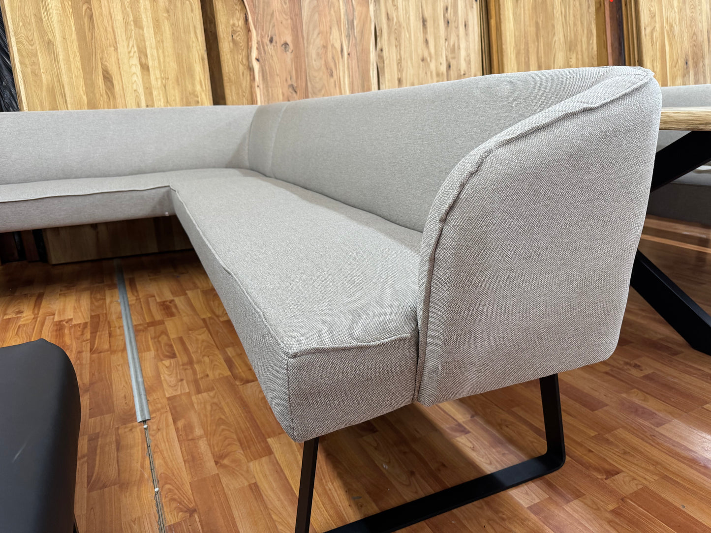 Eckbank Bank Stuhl Stühle +vers. Größen +Metallgestell +160x255cm