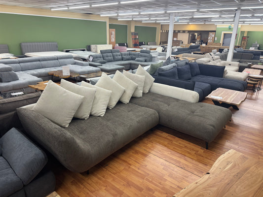 Sofa Couch Wohnlandschaft +Kissen +BIG Sofa