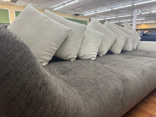 Sofa Couch Wohnlandschaft +Kissen +BIG Sofa