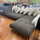 Sofa Couch Wohnlandschaft +Kissen +BIG Sofa