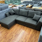 Sofa Couch Wohnlandschaft +Bettfunktion +Stauraum +Kissen