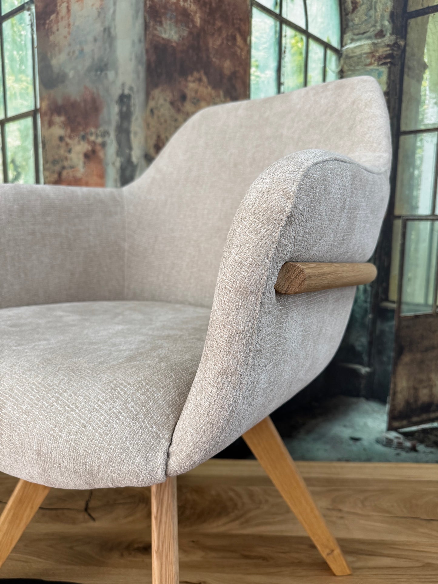 Esszimmerstuhl Stuhl Stühle +Holzdekor +Dreh-Rück-Funktion +extra dick gepolstert +Massivholzfüße +verschiedene Farben +Neu auf Lager