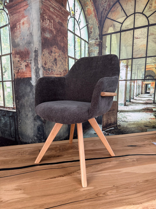 Esszimmerstuhl Stuhl Stühle +Holzdekor +Dreh-Rück-Funktion +extra dick gepolstert +Massivholzfüße +verschiedene Farben +Neu auf Lager