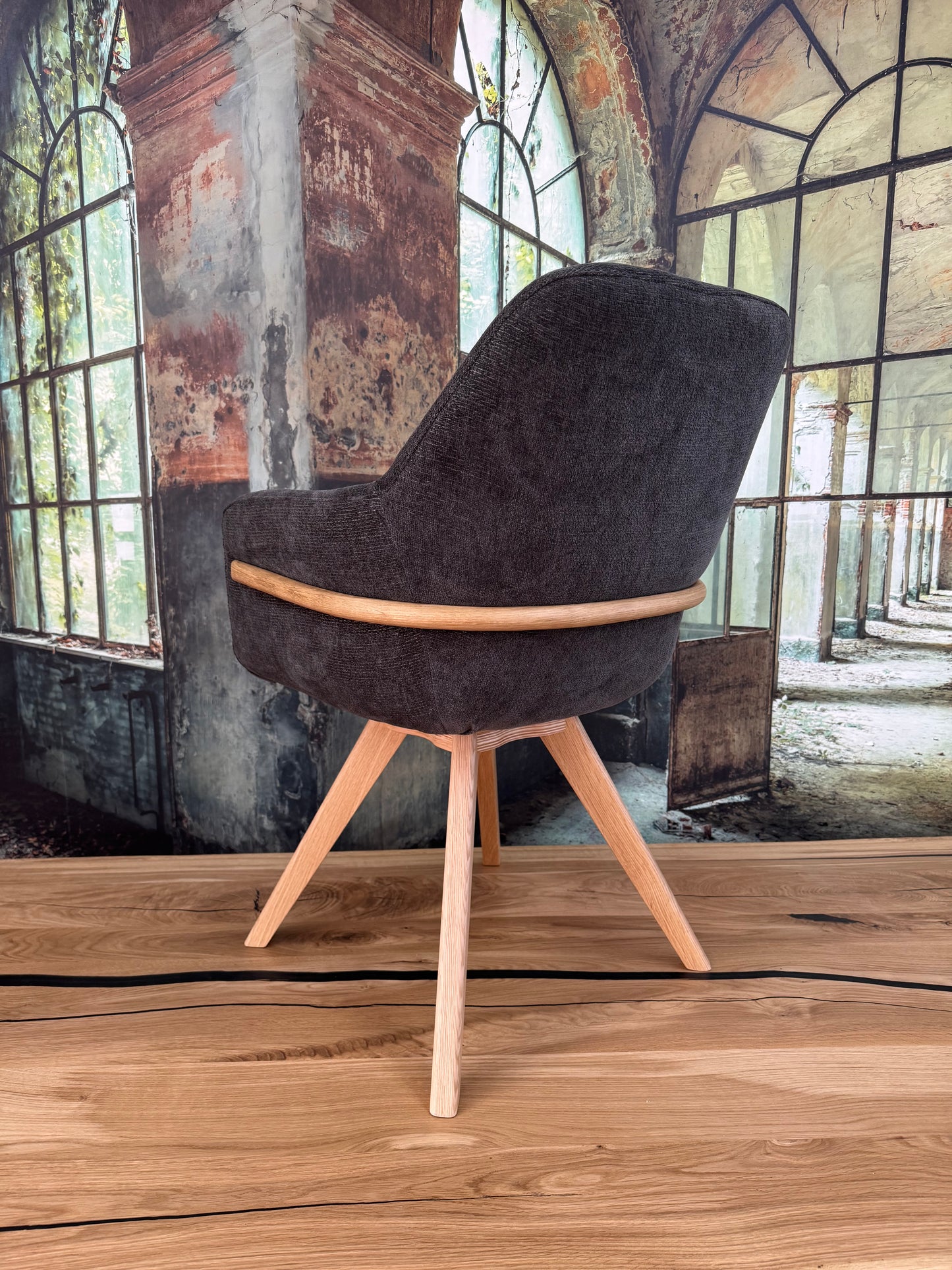 Esszimmerstuhl Stuhl Stühle +Holzdekor +Dreh-Rück-Funktion +extra dick gepolstert +Massivholzfüße +verschiedene Farben +Neu auf Lager