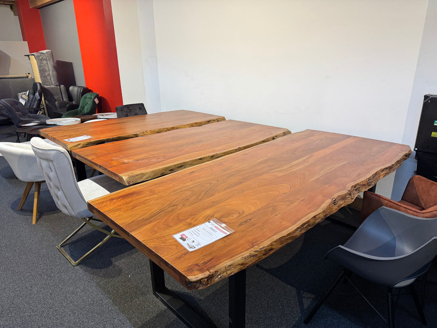 Esstisch Tisch Esszimmertisch +Akazie +Metallfüße +B-Ware +vers. Größen