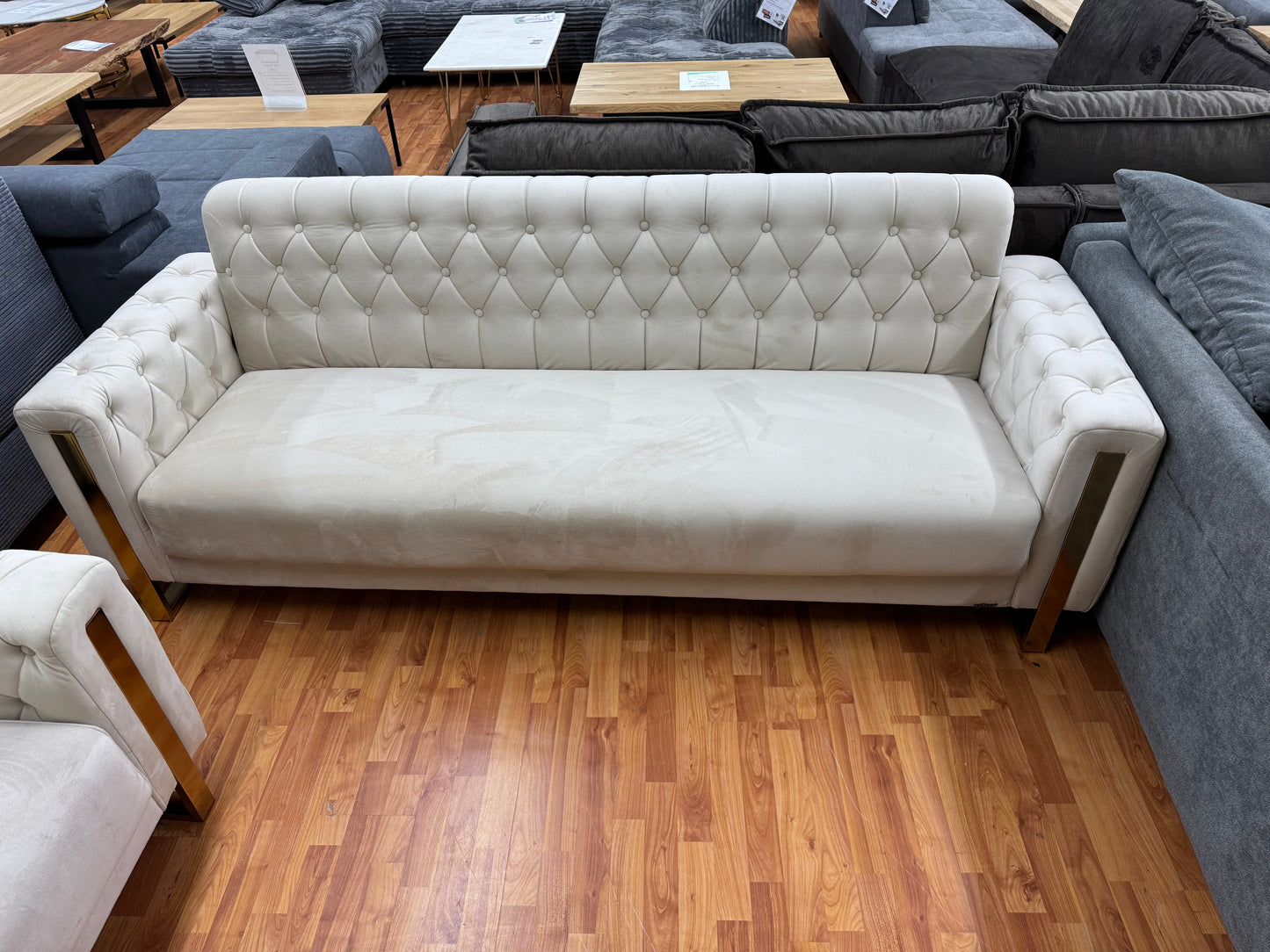 Sitzgruppe Sofa Couch +Chester +Bettfunktion +Stauraum +Kissen