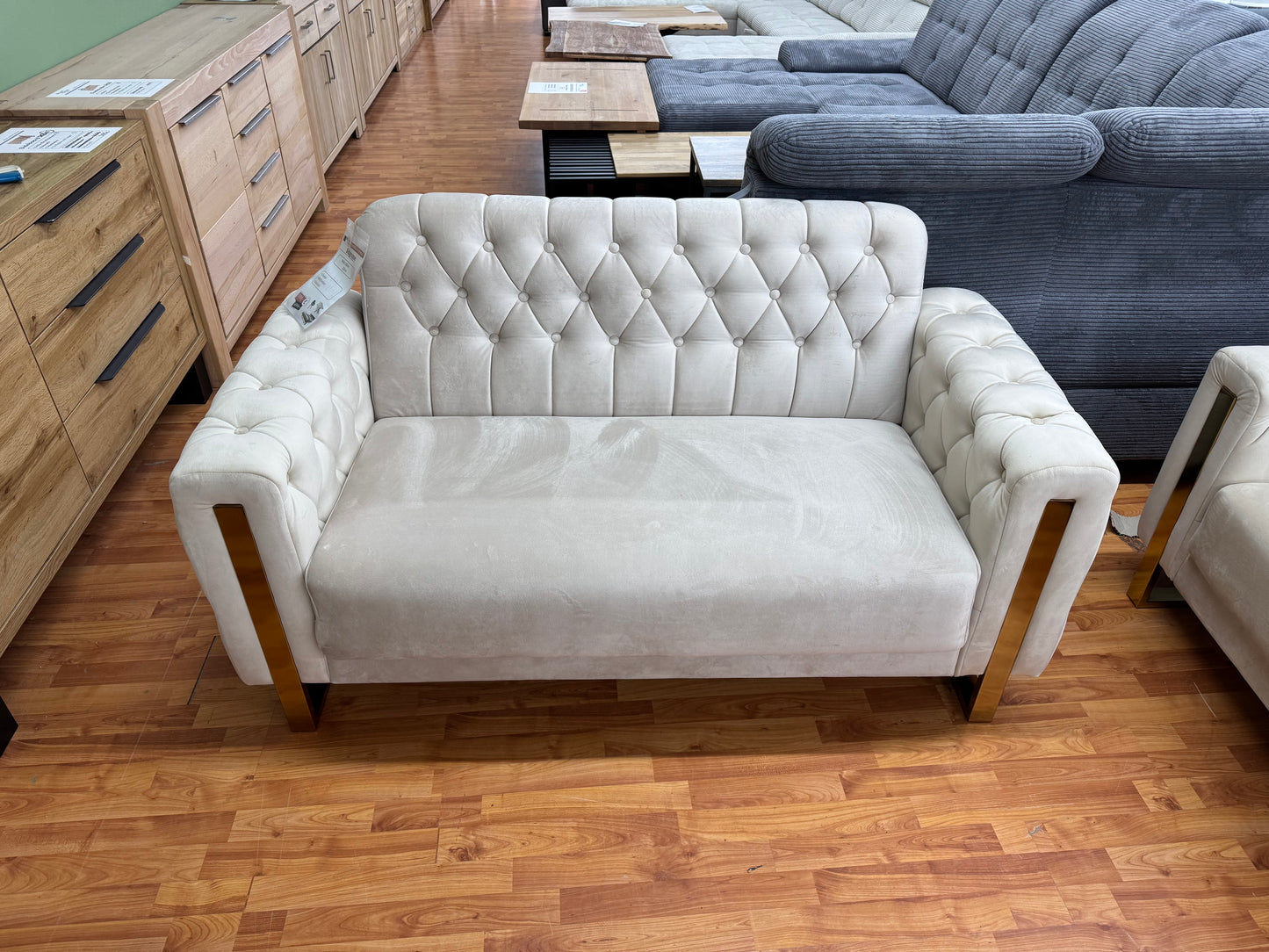 Sitzgruppe Sofa Couch +Chester +Bettfunktion +Stauraum +Kissen