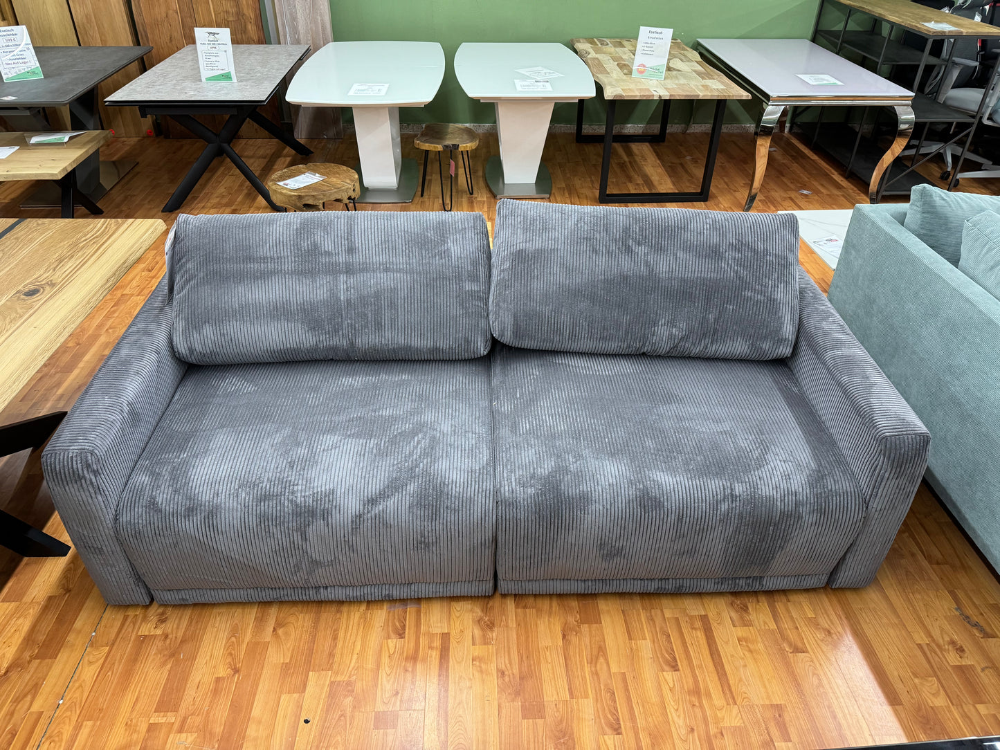 Sofa L-Couch +Cord +Bettfunktion +Stauraum +beidseitig montierbar +auch in Beige erhältlich