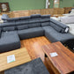Wohnlandschaft Couch Sofa +Sitztiefenverstellung +Nierenkissen +Kopfstützen einstellbar