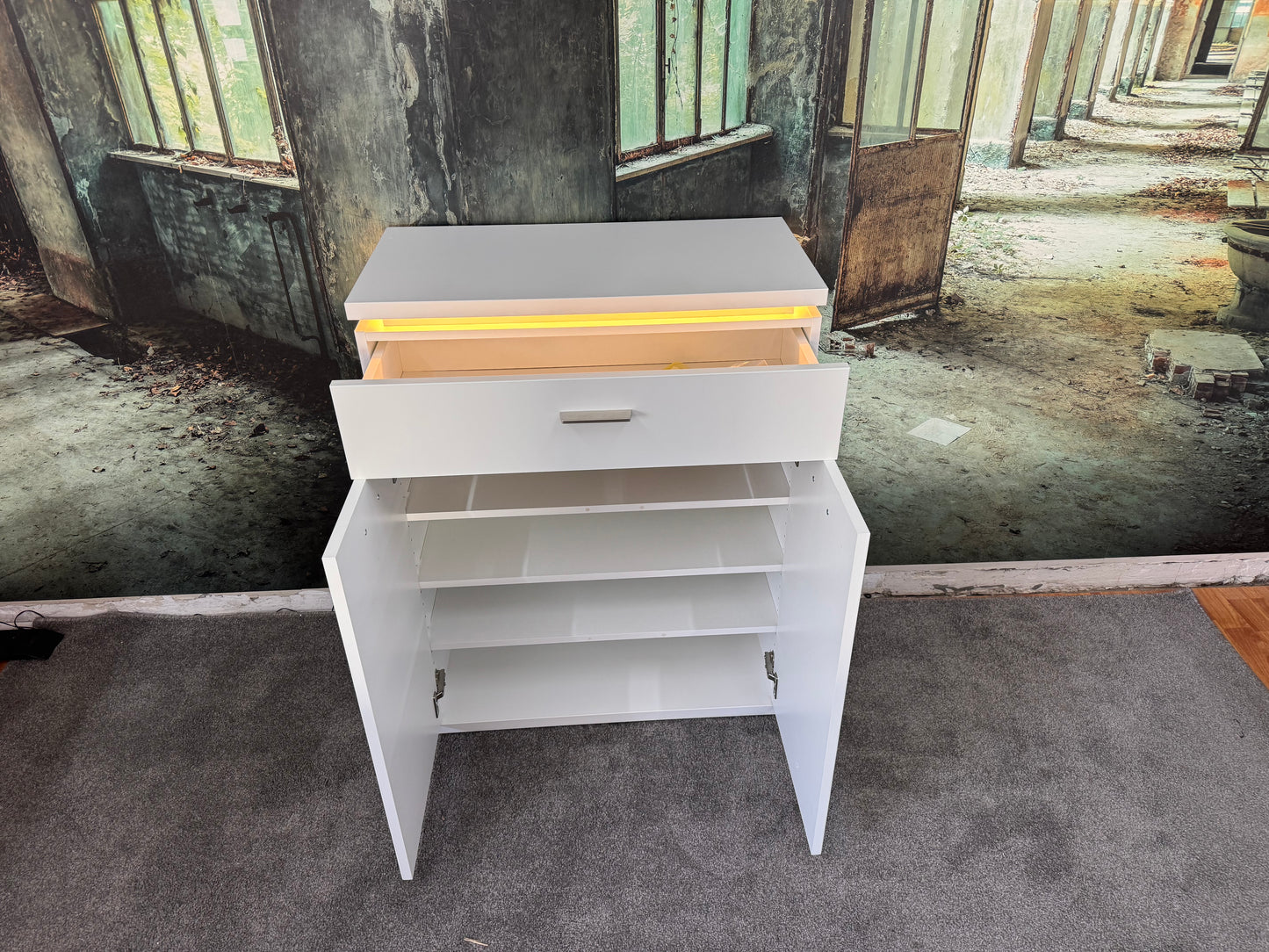 Highboard Kommode Sideboard +LED-Beleuchtung +Schubladen +vers. Modelle +Neu auf Lager