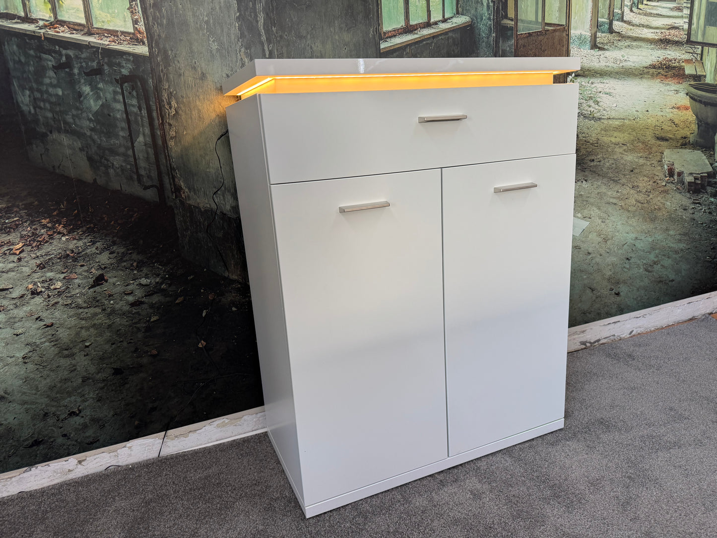 Highboard Kommode Sideboard +LED-Beleuchtung +Schubladen +vers. Modelle +Neu auf Lager