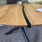 Esstisch +Rund 120cm +Epoxidharz +Spidergestell +Metallgestell