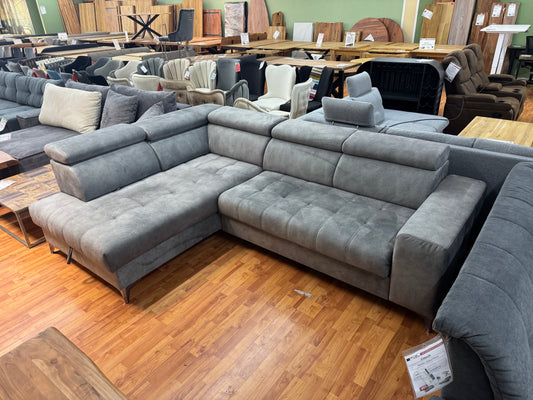 Sofa Couch Wohnlandschaft +elektr. Sitztiefenverstellung +Stauraum +Kopfstützenverstellung +Rückentiefenverstellung