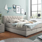Bett Kastenbett + Stauraum + wende Matratzen + grau oder Beige auf Lager