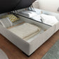 Bett Kastenbett + Stauraum + wende Matratzen + grau oder Beige auf Lager