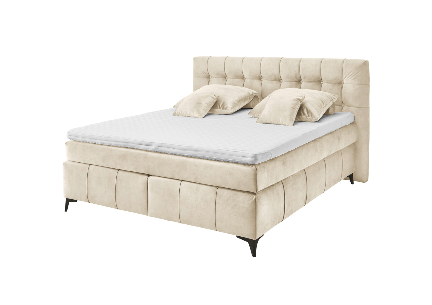 Boxspringbett Bett + Topper + 180x200cm +Neu auf Lager