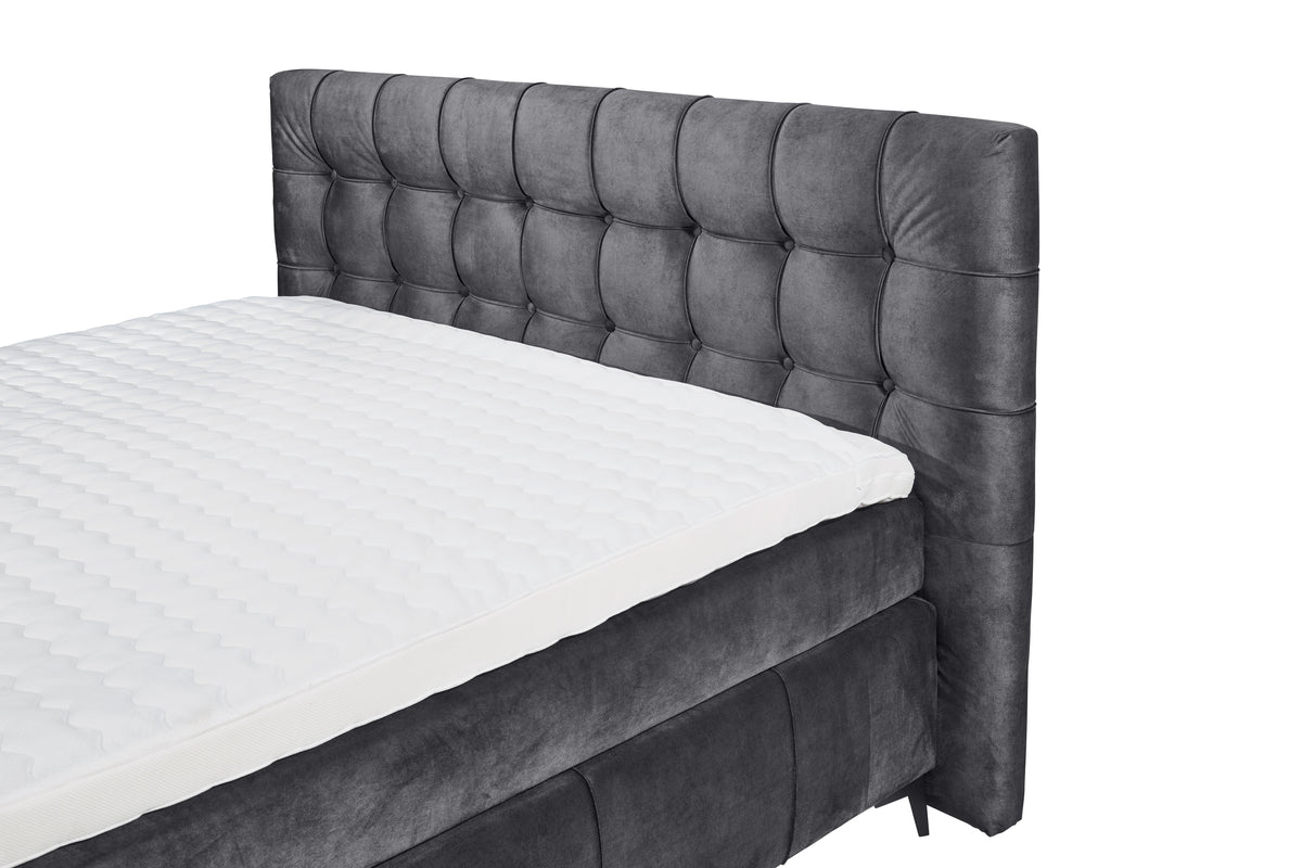 Boxspringbett Bett +7 Zonen Wende Matratzen + Topper
