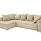 Sofa Couch Wohnlandschaft + Kissen + Seiten wechselbar