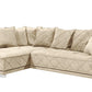 Sofa Couch Wohnlandschaft + Kissen + Seiten wechselbar