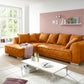 Sofa Couch Wohnlandschaft + Kissen + Seiten wechselbar
