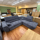 Sofa Couch Wohnlandschaft +Kopfstützenverstellung +Stauraum +Bettfunktion