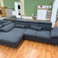 Sofa Couch Wohnlandschaft +Nierenkissen +Armlehnenverstellung +Kopfstützenverstellung