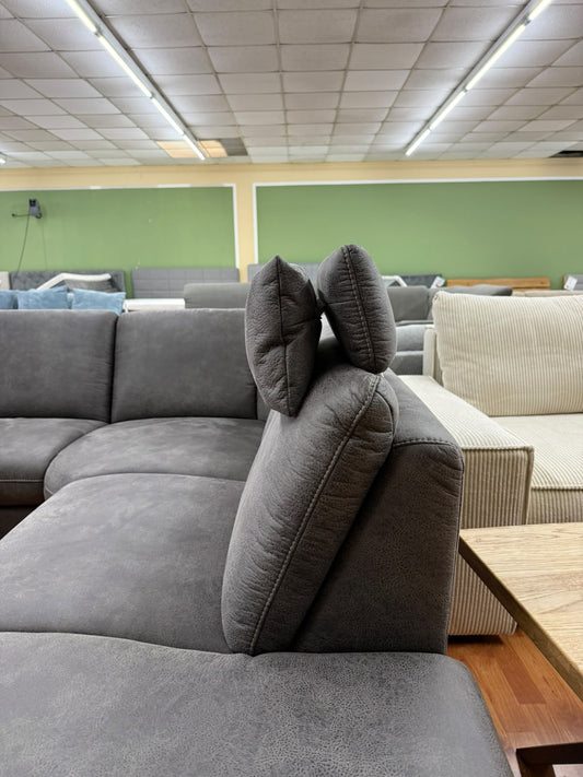 Sofa Couch Wohnlandschaft +elektr. Relaxfuntion +Kopfkissen