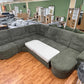 Wohnlandschaft Sofa Couch +Federkern +Bettfunktion