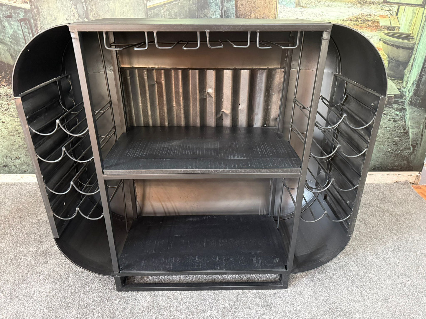 Bar-Theke +Metall +Stauraum +Regal +Einzelstück