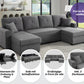 Wohnlandschaft Sofa Couch + Bettfunktion + Stauraum