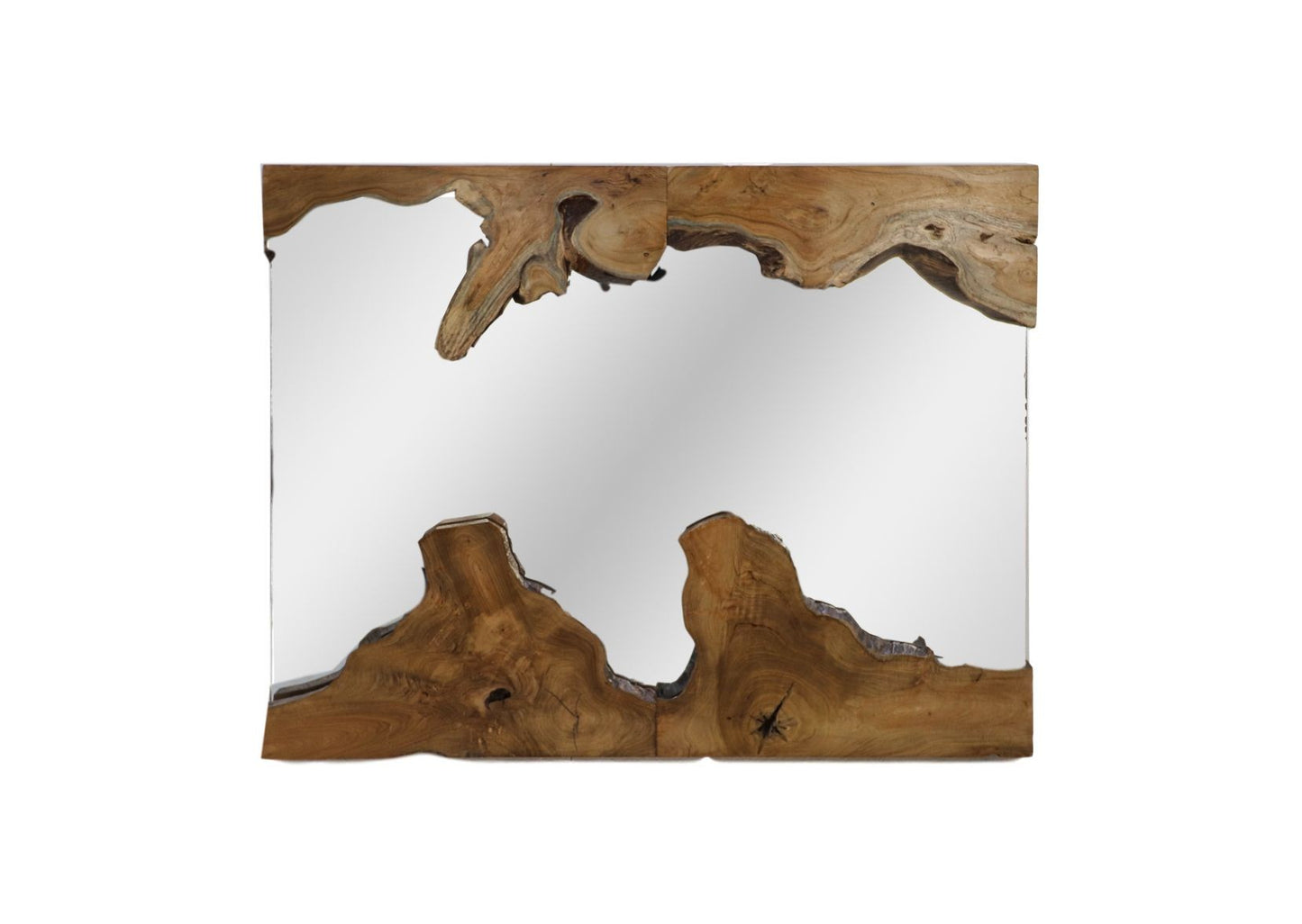 Teak Massivholz  Spiegel 80x60cm