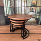 Beistelltisch +3'er Set  +Massivholz  +Metallgestell  +Neu auf Lager