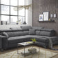 Sofa Couch + Elektrische Sitztiefe + Stauraum Groß + Kopfteile verstellbar