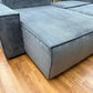 Sofa Couch Wohnlandschaft +Cord-Stoff +Seiten wechselbar +Bettfunktion +Stauraum