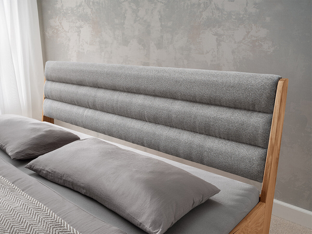 Rahmenbett Bett +180x200cm +Kopfteil gepolstert