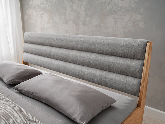 Rahmenbett Bett +180x200cm +Kopfteil gepolstert