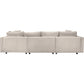Wohnlandschaft Sofa Couch + Hocker + Kissen + Cord Stoff