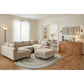Wohnlandschaft Sofa Couch + Hocker + Kissen + Cord Stoff