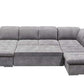 Wohnlandschaft Sofa Couch +Bettfunktion +Stauraum +Kopfteilverstellung