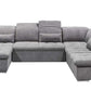 Wohnlandschaft Sofa Couch +Bettfunktion +Stauraum +Kopfteilverstellung