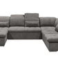 Wohnlandschaft Sofa Couch +Bettfunktion +Stauraum +Kopfteilverstellung