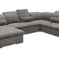 Wohnlandschaft Sofa Couch +Bettfunktion +Stauraum  +Kopfteilverstellung +versch. Farben