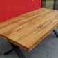 Esstisch + Massivholz Eiche 180cm bis 300cm + Baumkante + NEU auf LAGER
