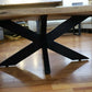 Couchtisch + MASSIVHOLZ Akazie BK + 4cm VOLL + Spider Gestell