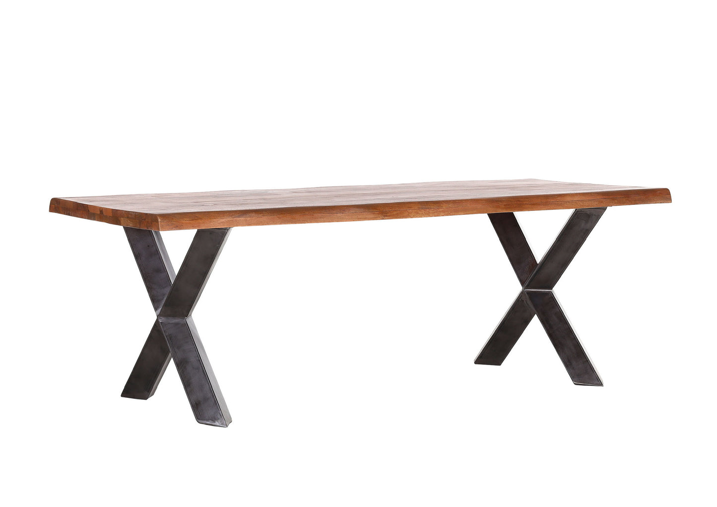 Esstisch Mango Massivholz + Dicke X Gestell 200x100cm
