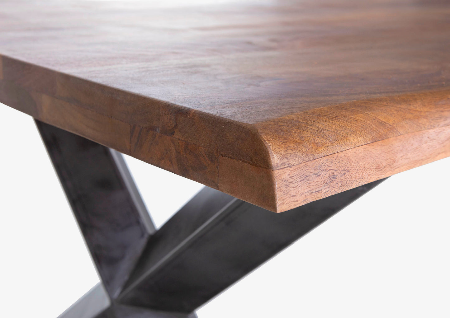 Esstisch Mango Massivholz + Dicke X Gestell 200x100cm