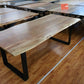 Esstisch + MASSIVHOLZ Akazie BK + 2,8cm VOLL + 220cm