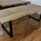 Esstisch + Massivholz Akazie + Baumkante + VOLL 4cm + Neu auf Lager 240x100cm